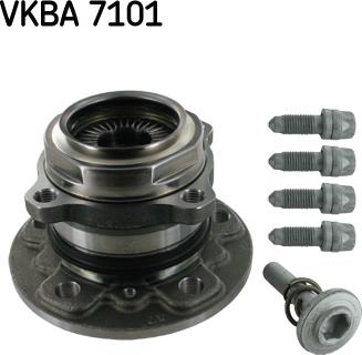 SKF VKBA 7101 - Комплект підшипника маточини колеса autozip.com.ua