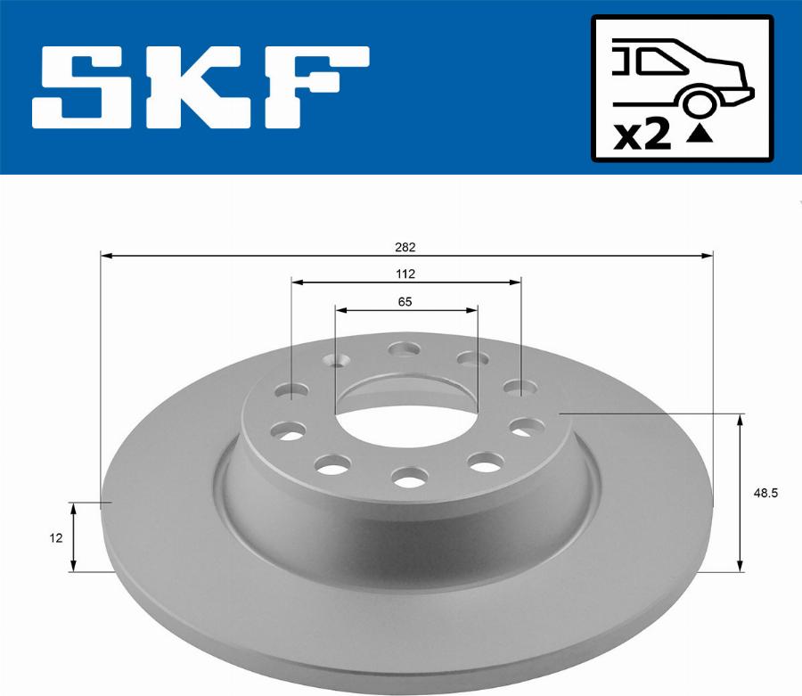 SKF VKBD 90014 S2 - Гальмівний диск autozip.com.ua