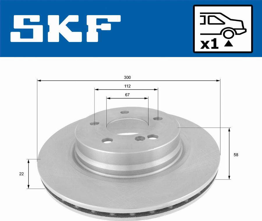 SKF VKBD 90204 V1 - Гальмівний диск autozip.com.ua