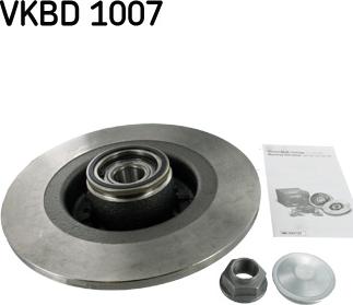 SKF VKBD 1007 - Гальмівний диск autozip.com.ua
