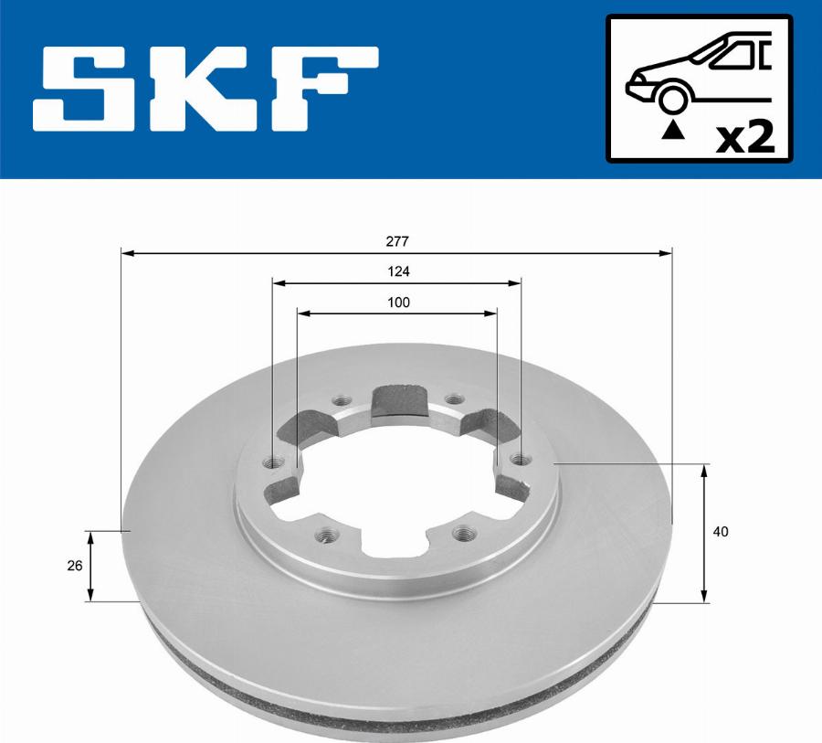 SKF VKBD 80481 V2 - Гальмівний диск autozip.com.ua