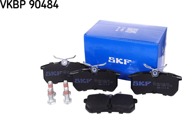 SKF VKBP 90484 - Гальмівні колодки, дискові гальма autozip.com.ua