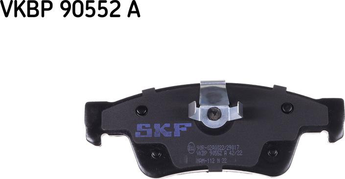 SKF VKBP 90552 A - Гальмівні колодки, дискові гальма autozip.com.ua