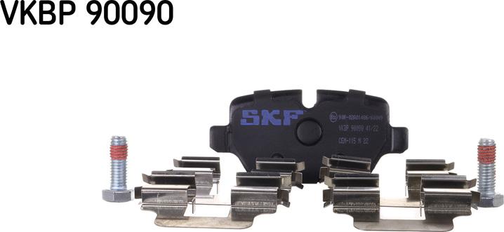 SKF VKBP 90090 - Гальмівні колодки, дискові гальма autozip.com.ua