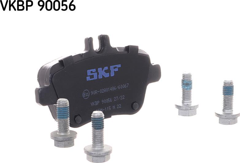 SKF VKBP 90056 - Гальмівні колодки, дискові гальма autozip.com.ua