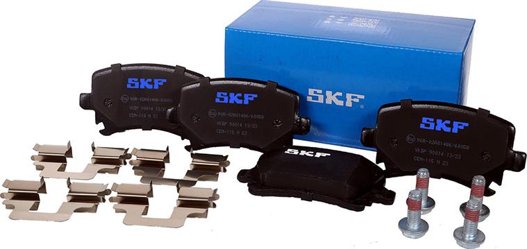 SKF VKBP 90014 - Гальмівні колодки, дискові гальма autozip.com.ua