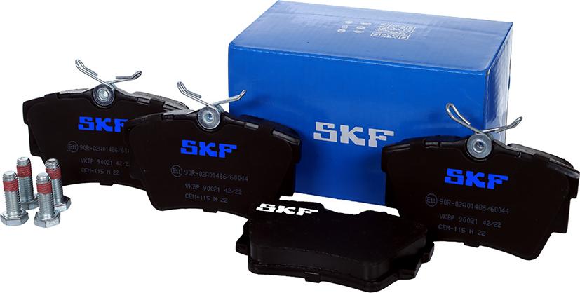 SKF VKBP 90021 - Гальмівні колодки, дискові гальма autozip.com.ua