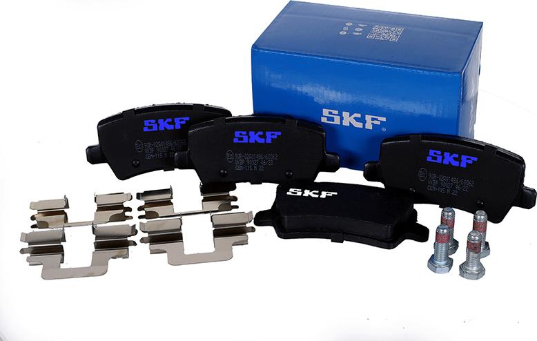 SKF VKBP 90027 - Гальмівні колодки, дискові гальма autozip.com.ua