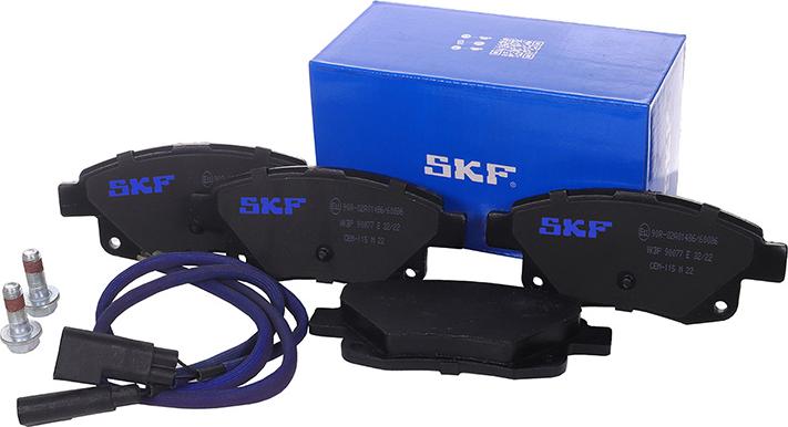 SKF VKBP 90077 E - Гальмівні колодки, дискові гальма autozip.com.ua