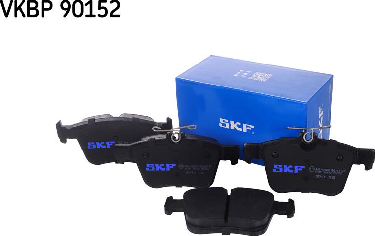 SKF VKBP 90152 - Гальмівні колодки, дискові гальма autozip.com.ua