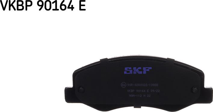 SKF VKBP 90164 E - Гальмівні колодки, дискові гальма autozip.com.ua