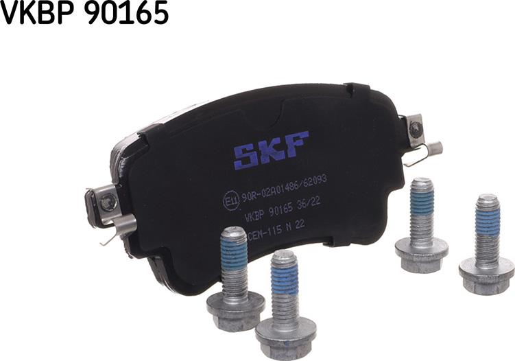 SKF VKBP 90165 - Гальмівні колодки, дискові гальма autozip.com.ua