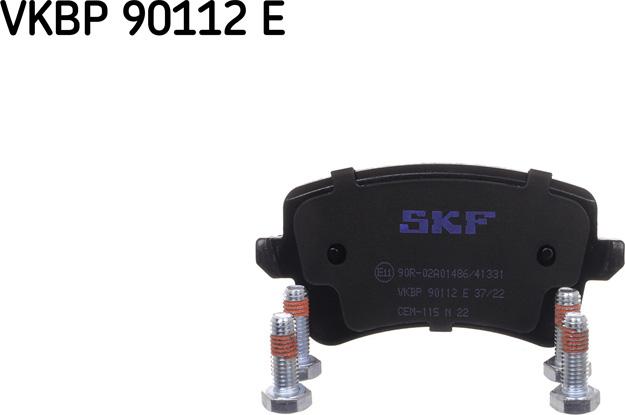 SKF VKBP 90112 E - Гальмівні колодки, дискові гальма autozip.com.ua