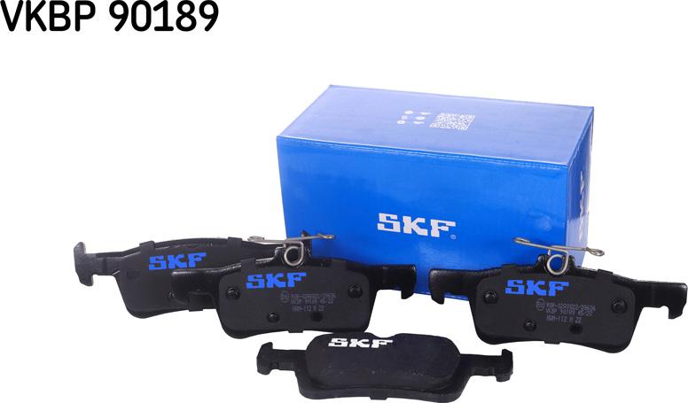 SKF VKBP 90189 - Гальмівні колодки, дискові гальма autozip.com.ua