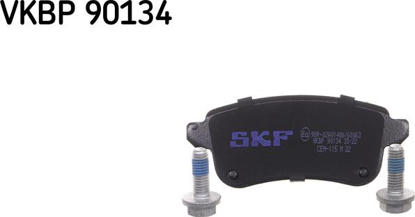 SKF VKBP 90134 - Гальмівні колодки, дискові гальма autozip.com.ua
