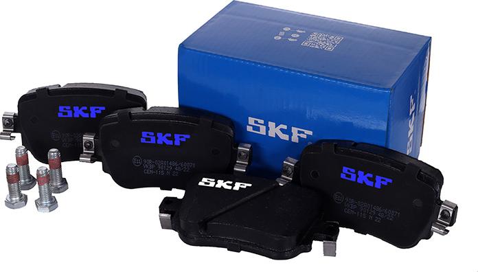 SKF VKBP 90129 - Гальмівні колодки, дискові гальма autozip.com.ua