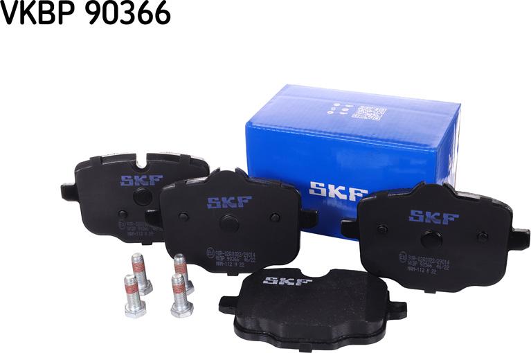 SKF VKBP 90366 - Гальмівні колодки, дискові гальма autozip.com.ua