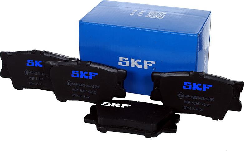 SKF VKBP 90307 - Гальмівні колодки, дискові гальма autozip.com.ua