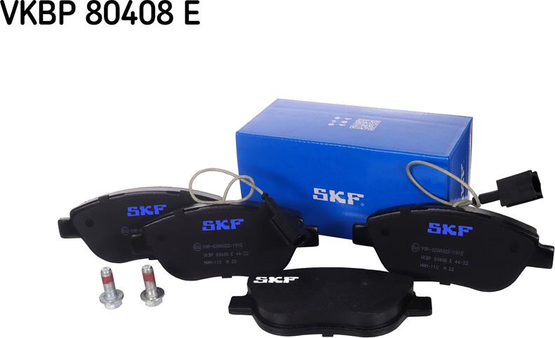 SKF VKBP 80408 E - Гальмівні колодки, дискові гальма autozip.com.ua