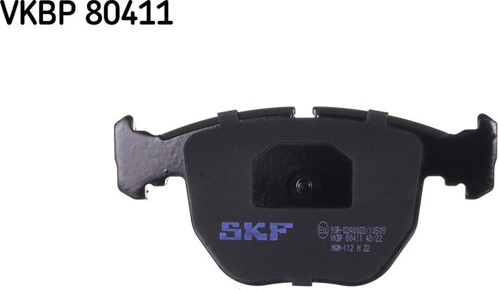SKF VKBP 80411 - Гальмівні колодки, дискові гальма autozip.com.ua