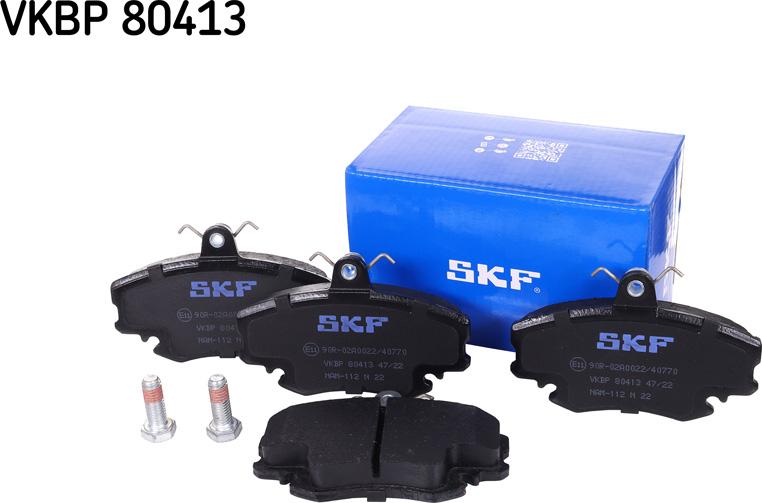 SKF VKBP 80413 - Гальмівні колодки, дискові гальма autozip.com.ua