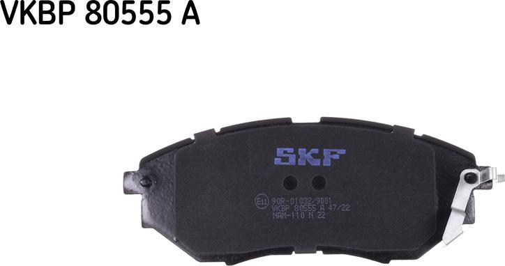 SKF VKBP 80555 A - Гальмівні колодки, дискові гальма autozip.com.ua
