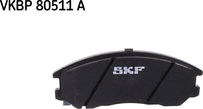 SKF VKBP 80511 A - Гальмівні колодки, дискові гальма autozip.com.ua