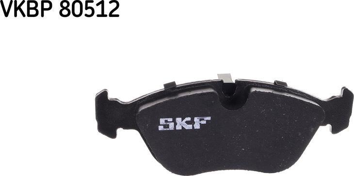 SKF VKBP 80512 - Гальмівні колодки, дискові гальма autozip.com.ua