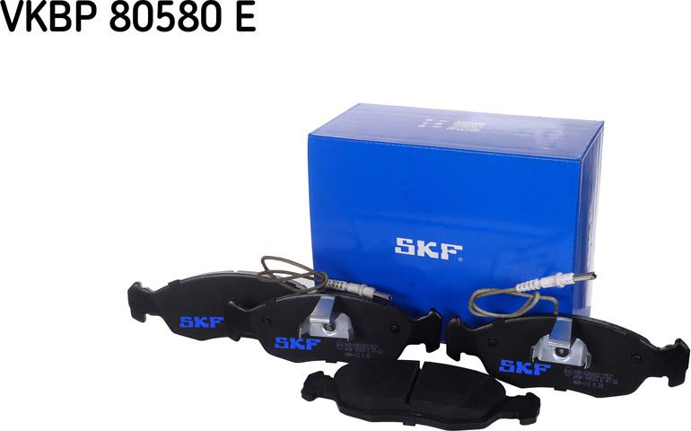 SKF VKBP 80580 E - Гальмівні колодки, дискові гальма autozip.com.ua