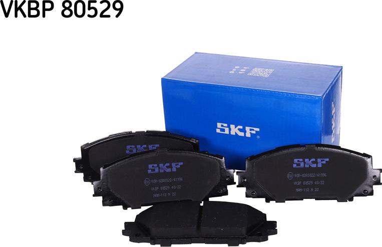 SKF VKBP 80529 - Гальмівні колодки, дискові гальма autozip.com.ua