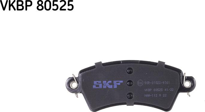 SKF VKBP 80525 - Гальмівні колодки, дискові гальма autozip.com.ua