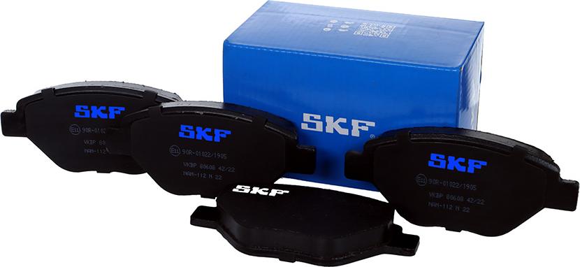 SKF VKBP 80608 - Гальмівні колодки, дискові гальма autozip.com.ua