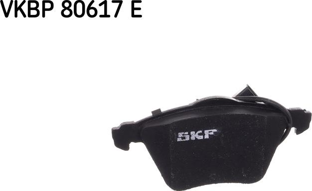 SKF VKBP 80617 E - Гальмівні колодки, дискові гальма autozip.com.ua