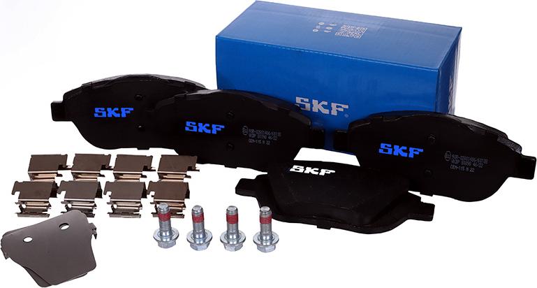 SKF VKBP 80098 - Гальмівні колодки, дискові гальма autozip.com.ua