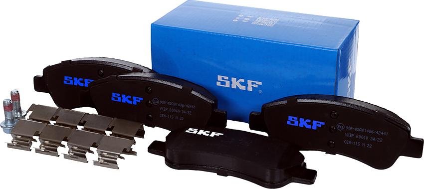 SKF VKBP 80040 - Гальмівні колодки, дискові гальма autozip.com.ua