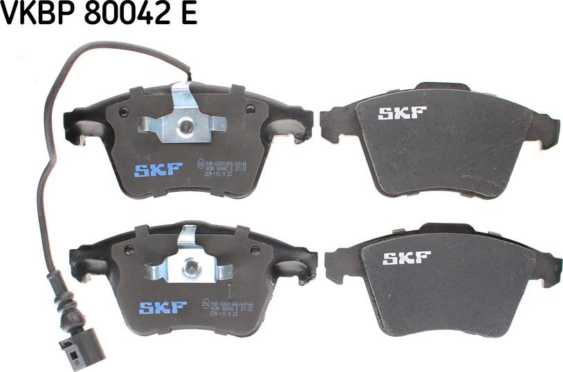 SKF VKBP 80042 E - Гальмівні колодки, дискові гальма autozip.com.ua