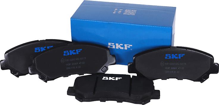 SKF VKBP 80069 - Гальмівні колодки, дискові гальма autozip.com.ua