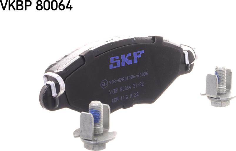SKF VKBP 80064 - Гальмівні колодки, дискові гальма autozip.com.ua