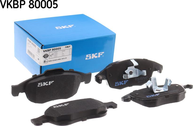 SKF VKBP 80005 - Гальмівні колодки, дискові гальма autozip.com.ua