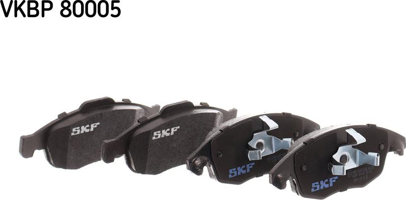 SKF VKBP 80005 - Гальмівні колодки, дискові гальма autozip.com.ua