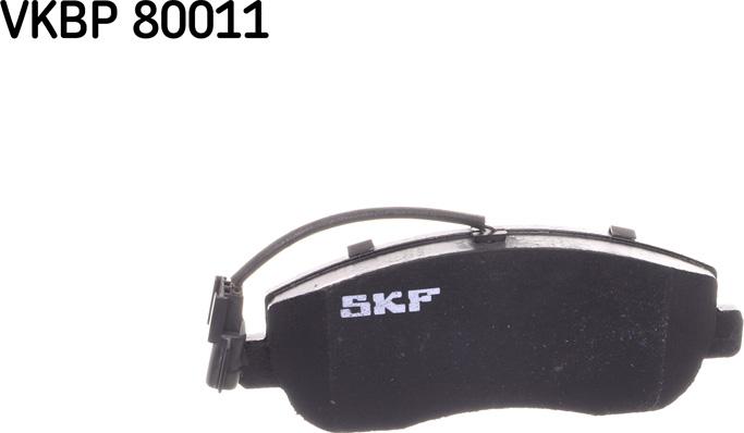 SKF VKBP 80011 E - Гальмівні колодки, дискові гальма autozip.com.ua