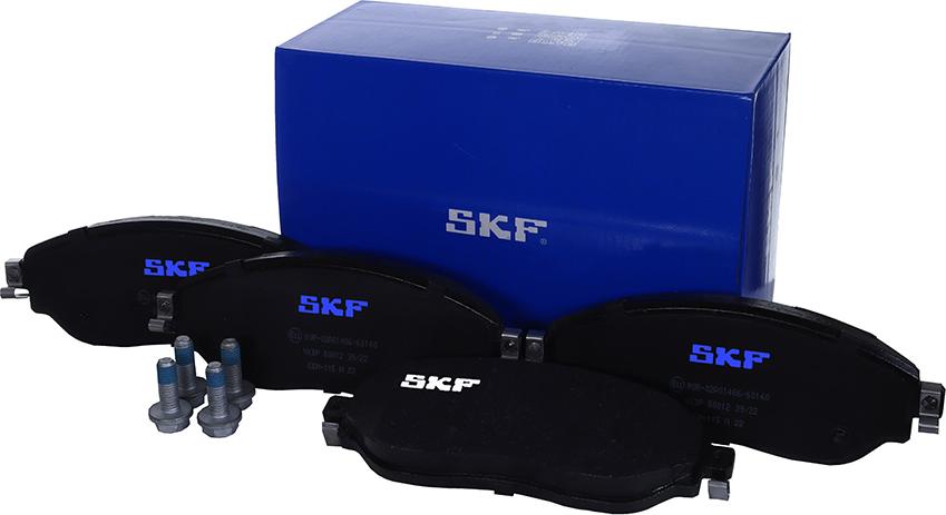 SKF VKBP 80012 - Гальмівні колодки, дискові гальма autozip.com.ua