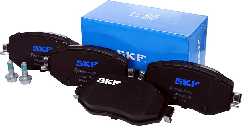 SKF VKBP 80083 - Гальмівні колодки, дискові гальма autozip.com.ua