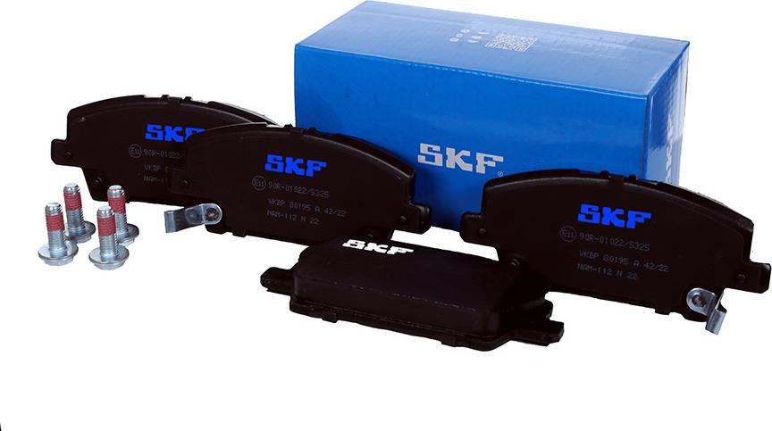 SKF VKBP 80195 A - Гальмівні колодки, дискові гальма autozip.com.ua