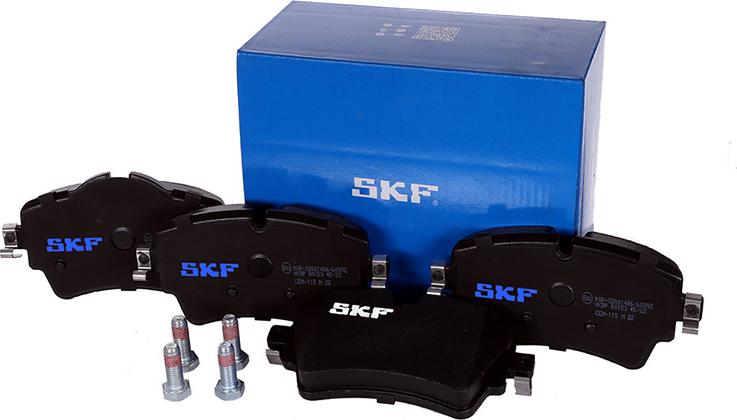 SKF VKBP 80153 - Гальмівні колодки, дискові гальма autozip.com.ua