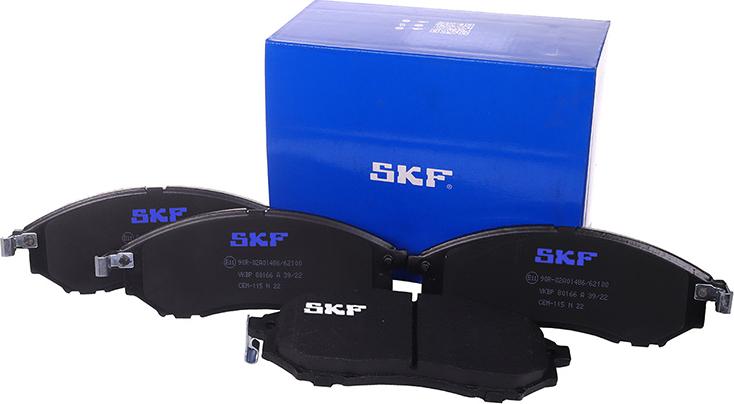SKF VKBP 80166 A - Гальмівні колодки, дискові гальма autozip.com.ua