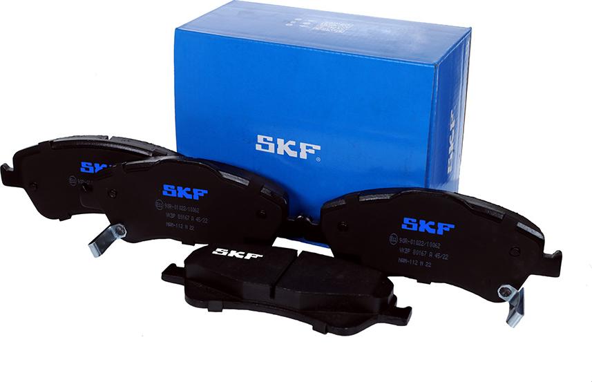 SKF VKBP 80167 A - Гальмівні колодки, дискові гальма autozip.com.ua