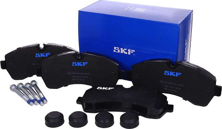 SKF VKBP 80115 - Гальмівні колодки, дискові гальма autozip.com.ua