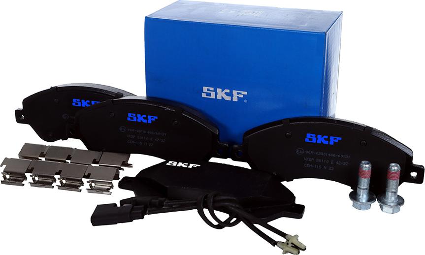 SKF VKBP 80110 E - Гальмівні колодки, дискові гальма autozip.com.ua
