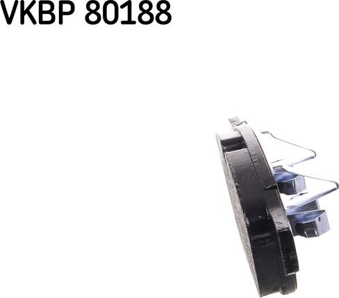 SKF VKBP 80188 - Гальмівні колодки, дискові гальма autozip.com.ua